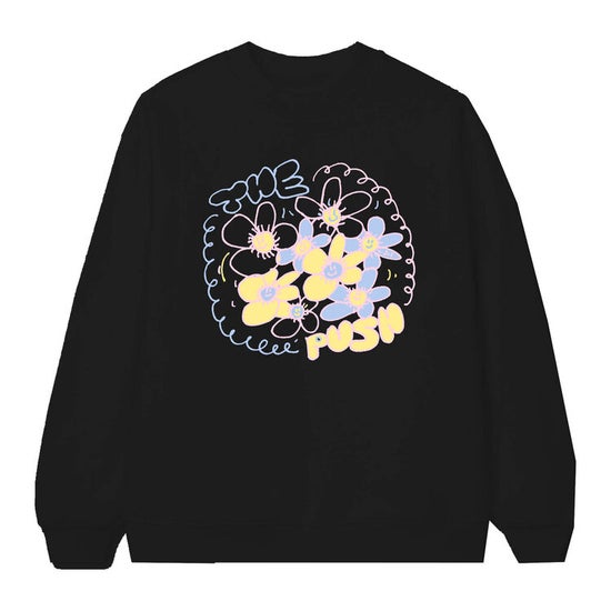 The Push x Jack Irvine 'Flowers' Crewneck Sweater - Black